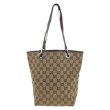 Gucci Tote Bag 31244 GG canvas Beige Brown SilverMetal