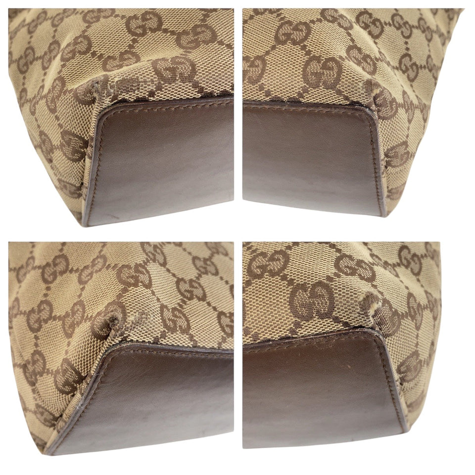 Gucci Tote Bag 31244 GG canvas Beige Brown SilverMetal