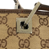 Gucci Tote Bag 31244 GG canvas Beige Brown SilverMetal