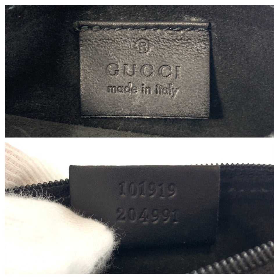 Gucci Tote Bag 101919 leather Black black