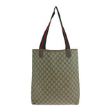 Gucci Tote Bag 39 02 003 GG Supreme Canvas Beige green red Old Gucci Shelly Line