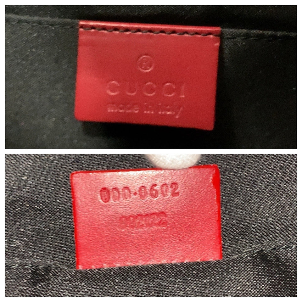 Gucci Shoulder Bag 000 0602 GG canvas Red