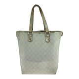 Gucci Tote Bag 189896 GG Supreme Canvas White Gold GoldMetal