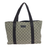 Gucci Tote Bag 141624 GG Supreme Canvas Beige dark brown