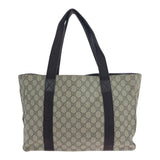 Gucci Tote Bag 141624 GG Supreme Canvas Beige dark brown