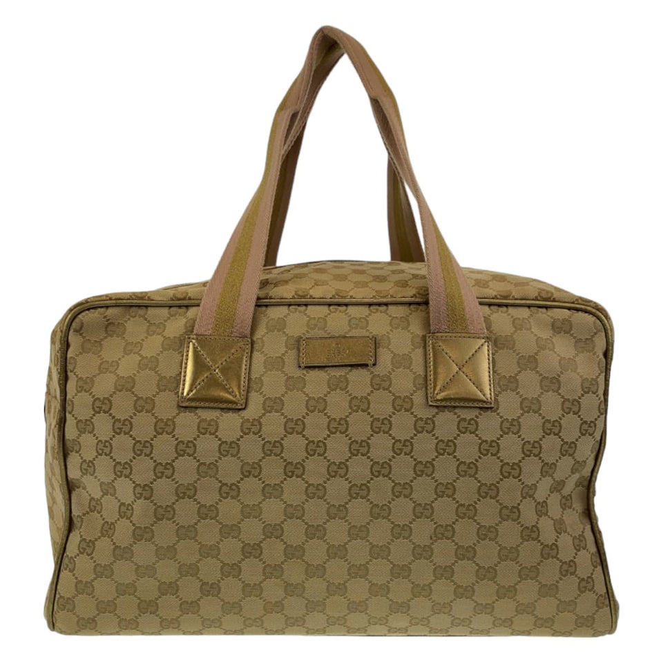 Gucci Boston Duffel bag 153240 GG canvas Beige multicolor Sherry line