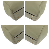 Gucci Handbag 368823 leather Ivory Brown Gold Metal Bamboo