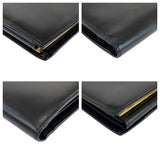 Gucci Long Wallet Purse 035 661 1837 0 leather Brown Gold Metal Old Gucci