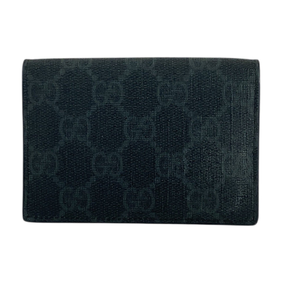 Gucci Card Case 118376 GG Supreme Canvas Black black