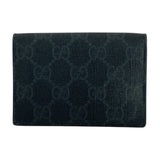 Gucci Card Case 118376 GG Supreme Canvas Black black