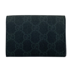 Gucci Card Case 118376 GG Supreme Canvas Black black