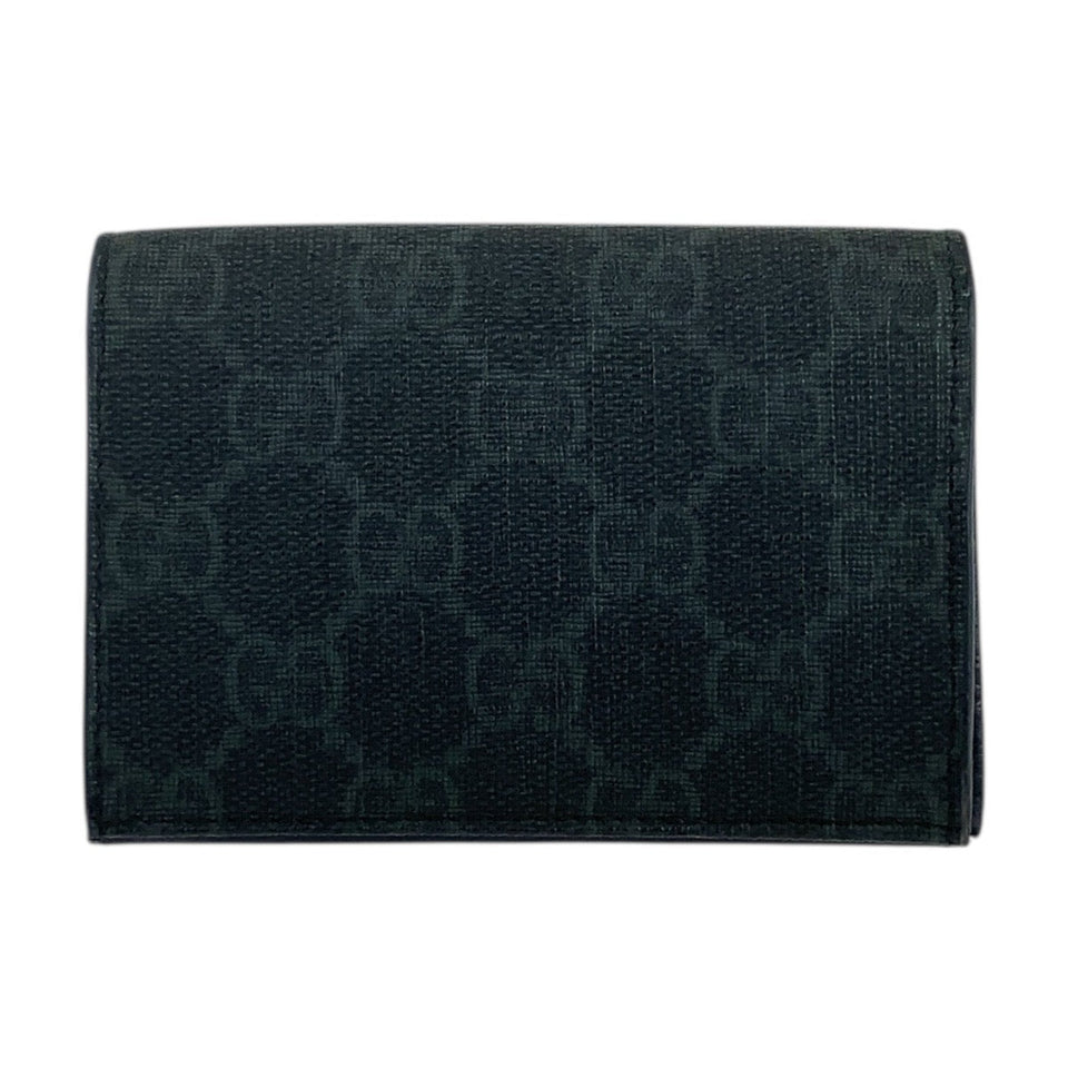 Gucci Card Case 118376 GG Supreme Canvas Black black