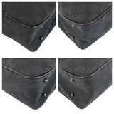 Gucci Tote Bag 113019 GG canvas Black SilverMetal