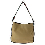 Gucci Shoulder Bag 001 4321 canvas Beige Red Green SilverMetal Sherry line