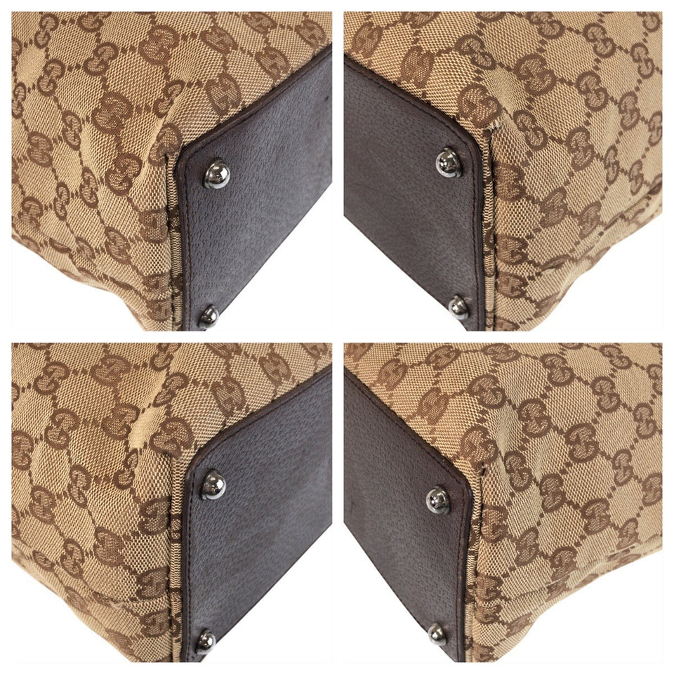 Gucci Tote Bag 120336 GG canvas Beige brown