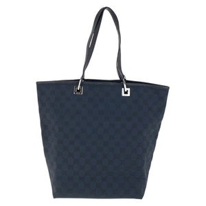 Gucci Tote Bag 31243 GG canvas Black SilverMetal