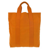 Hermes Tote Bag canvas Orange Fool Toe Cabas French Festival