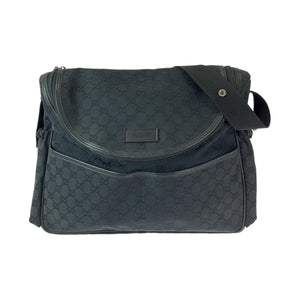Gucci Shoulder Bag 123326 GG canvas Black SilverMetal