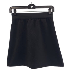 Gucci skirt 655183 cotton black black white Embossed GG pattern Jersey jacquard XXS