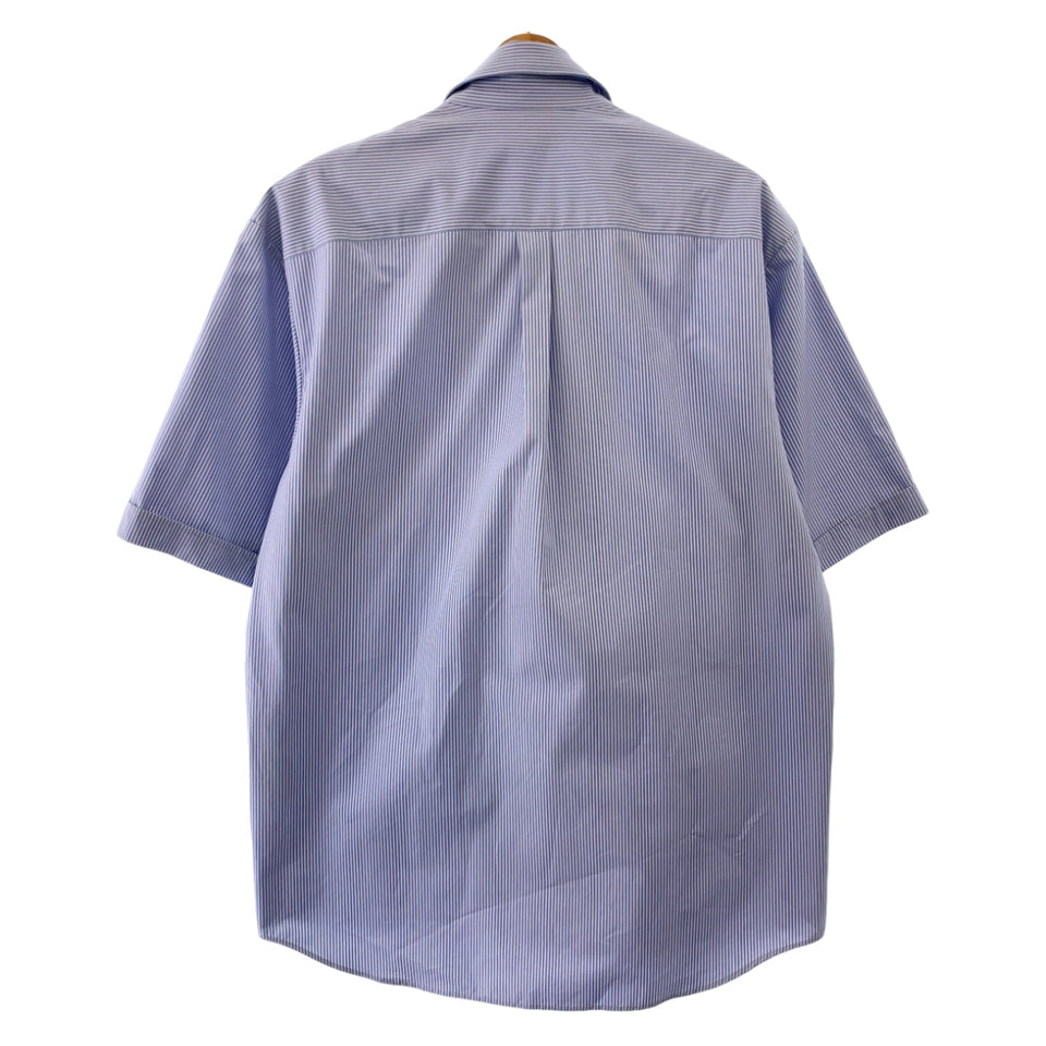 Gucci Short sleeve shirt 740320 ZANHM cotton Blue white 23Stainless Steel Embroidery Logo embroidery 48