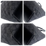 Gucci Tote Bag 31243 GG canvas Black SilverMetal