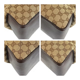 Gucci Tote Bag 109141 GG canvas Beige Brown Gold Metal