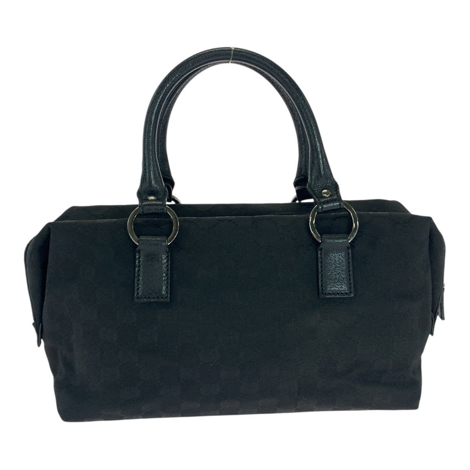 Gucci Handbag 113009 GG canvas Black SilverMetal
