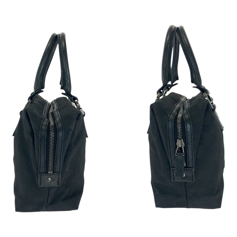 Gucci Handbag 113009 GG canvas Black SilverMetal