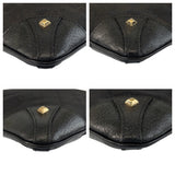 Gucci Shoulder Bag 120893 GG canvas Black GoldMetal Studs