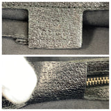 Gucci Shoulder Bag 120893 GG canvas Black GoldMetal Studs