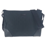 Gucci Shoulder Bag 114273 GG canvas Black SilverMetal