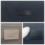 Gucci Shoulder Bag 114273 GG canvas Black SilverMetal