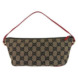 Gucci Handbag 039 1103 GG canvas Beige Red Gold Metal