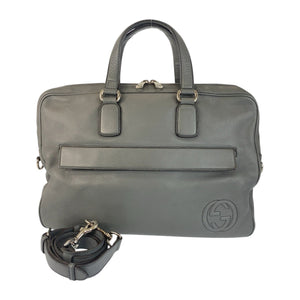 Gucci Business bag 322057 leather Grey SilverMetal Soho
