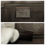 Gucci Shoulder Bag 120841 GG canvas Brown Silver Metal Eclipse