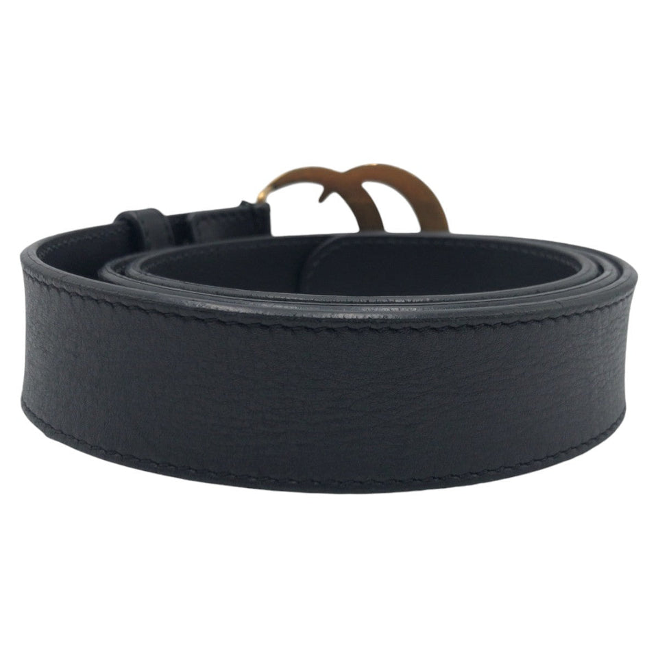 Gucci belt 414516 AP00T leather black GG Marmont