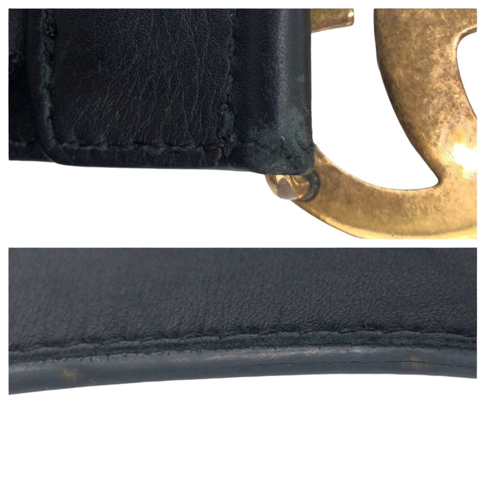 Gucci belt 414516 AP00T leather black GG Marmont