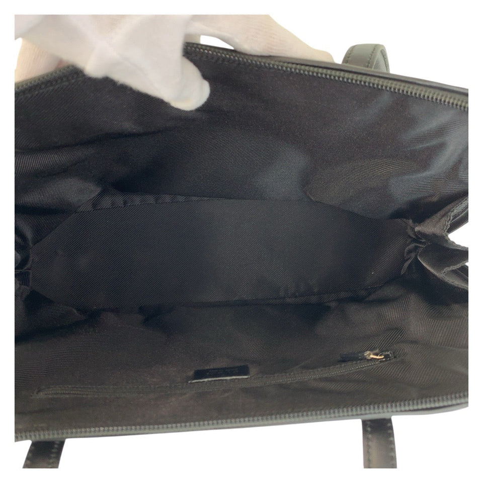 Gucci Tote Bag 002 1122 GG canvas Black GoldMetal