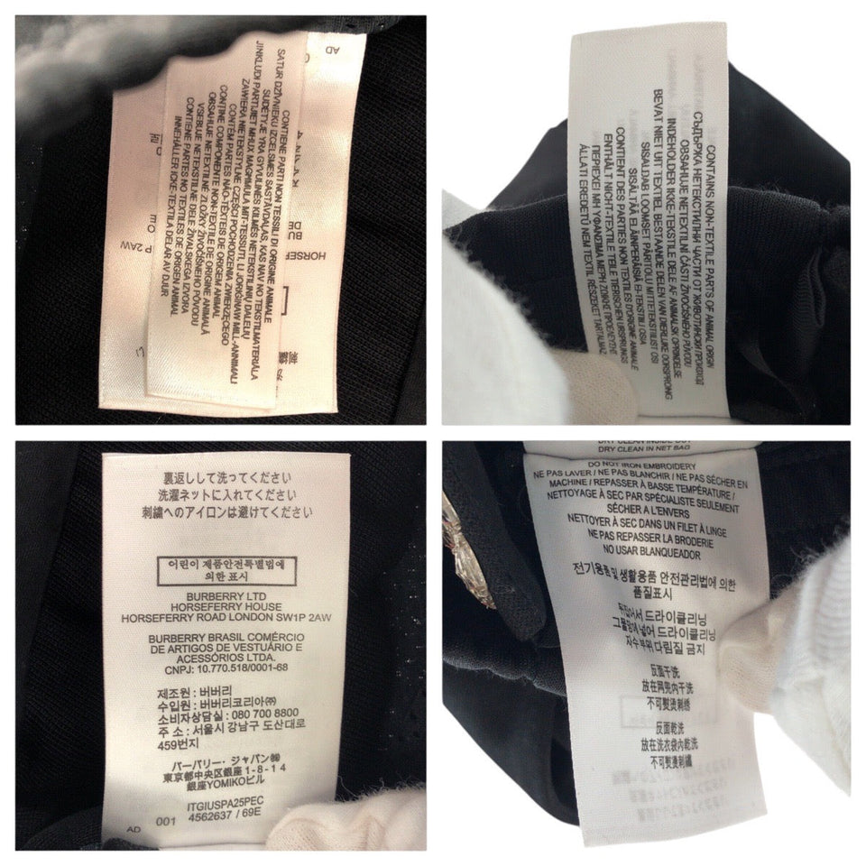 Burberry Pants polyester black black silver Bijoux 36