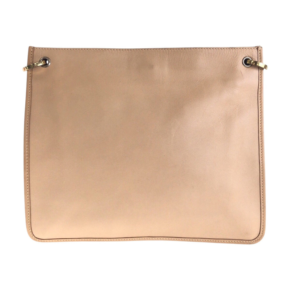 Gucci Shoulder Bag 91762 leather Beige Gold Metal