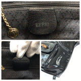 Gucci Backpack 003 2850 0030 Patent leather Black GoldMetal Bamboo