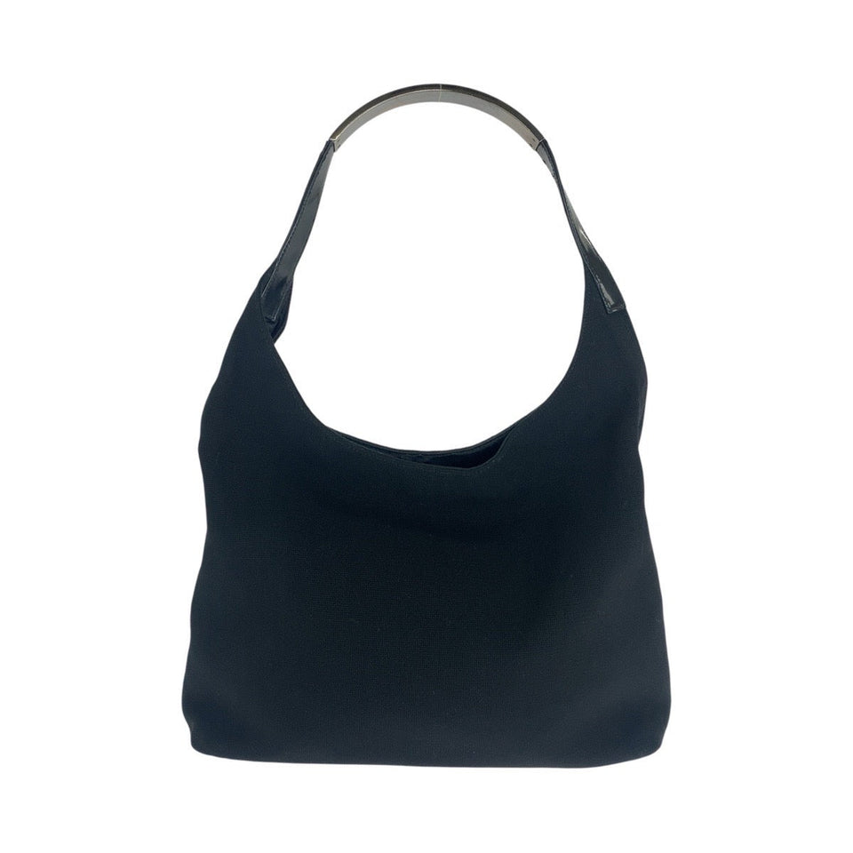 Gucci Shoulder Bag 001 3297 canvas Black SilverMetal Hobo