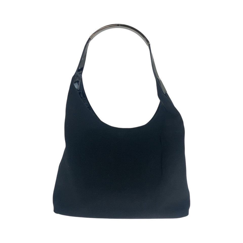 Gucci Shoulder Bag 001 3297 canvas Black SilverMetal Hobo