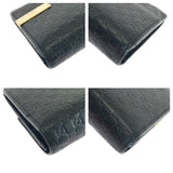 Gucci Long Wallet Purse 291099 leather Black GoldMetal Guccisima