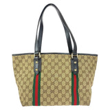 Gucci Tote Bag 1373996 GG canvas Beige Brown Gold Metal Sherry line