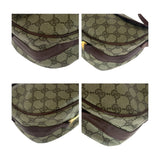 Gucci Shoulder Bag GG Supreme Canvas Beige Brown Gold Metal Old Gucci