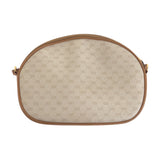 Gucci Shoulder Bag 007 89 0094 PVC Beige Brown Gold Metal Old Gucci