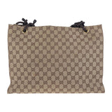 Gucci Tote Bag 109140 GG canvas Beige Brown Gold Metal