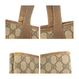Gucci Tote Bag 002 904 0131 GG Supreme Canvas Beige Brown Gold Metal Old Gucci Shelly Line