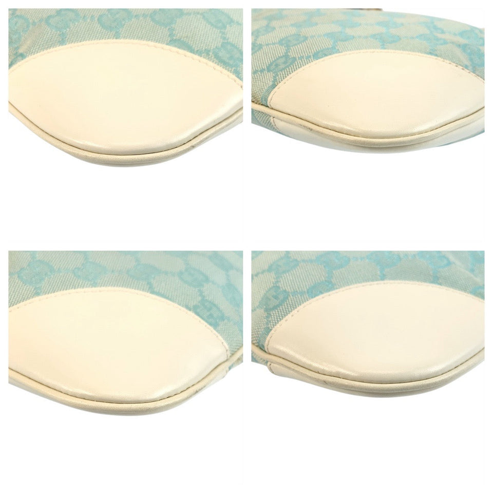 Gucci Shoulder Bag 001 4057 GG canvas Light blue Jackie